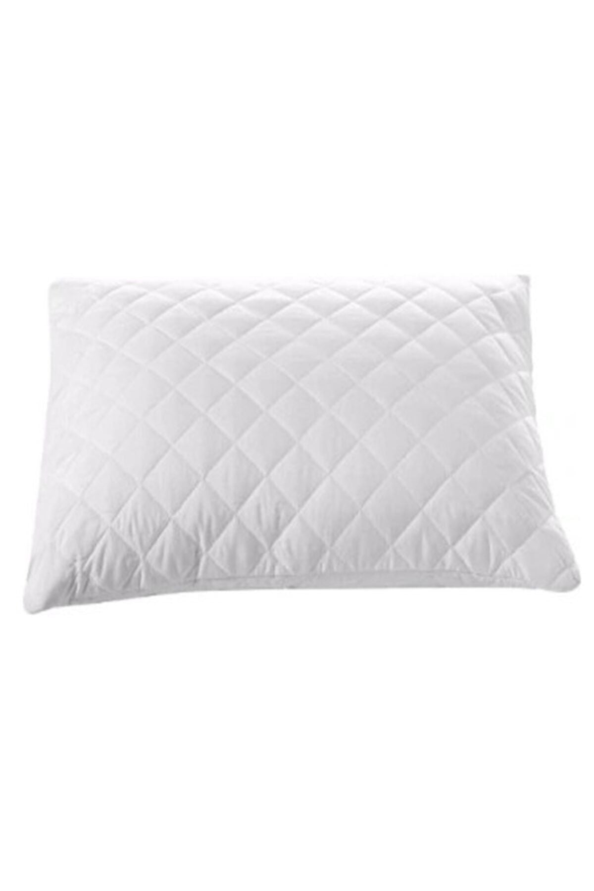 SUVAY 2 Pack Quilted Pillow Protector Cotton Zippered Non-Sweating Pillow Cover 5