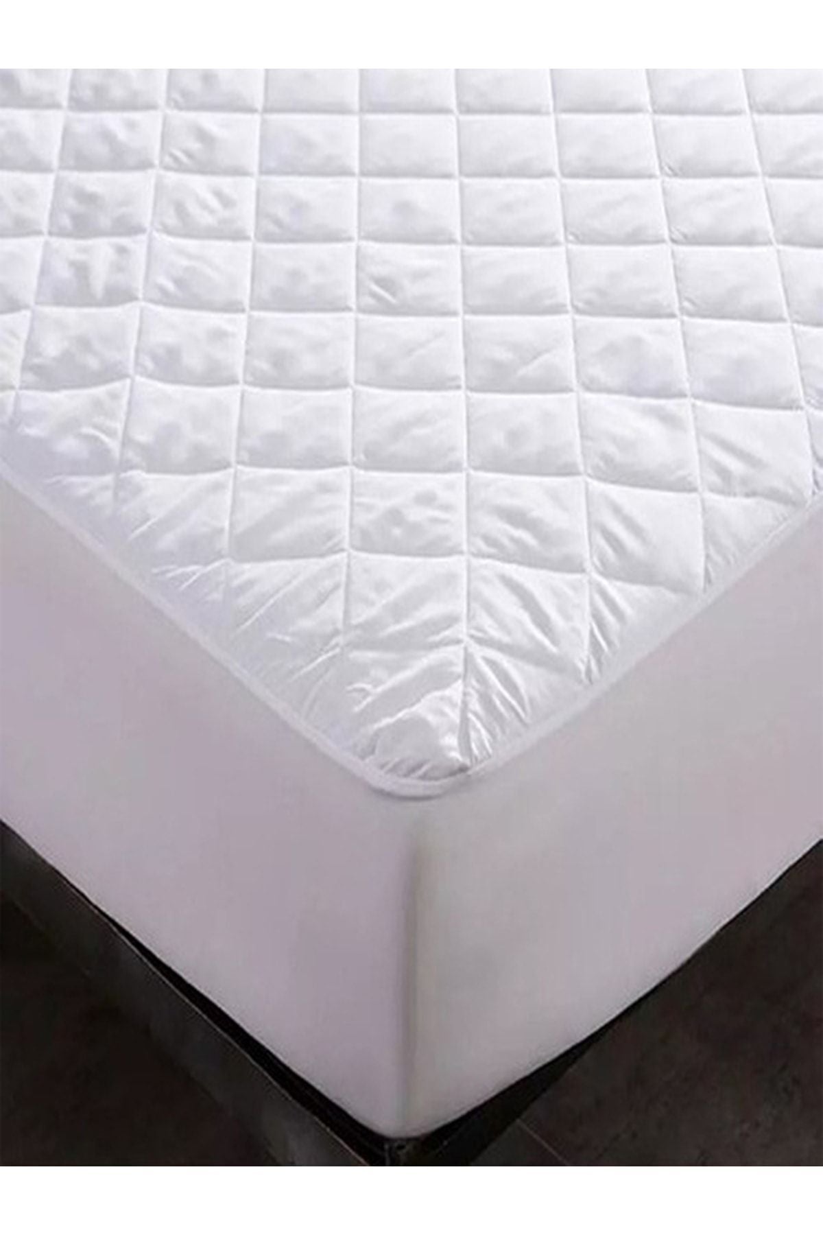 SUVAY Kapitone Fitted Mattress Protector - Single/Double Cotton Mattress Pad 6