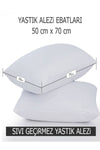 SUVAY 2 Pieces Water and Liquid Proof Pillow Protector Cotton Zippered Non-Sweating Pillow Cover 4