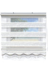 Brillant White Jacquard Roller Zebra Blind 5