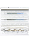 Brillant White Jacquard Roller Zebra Blind 6