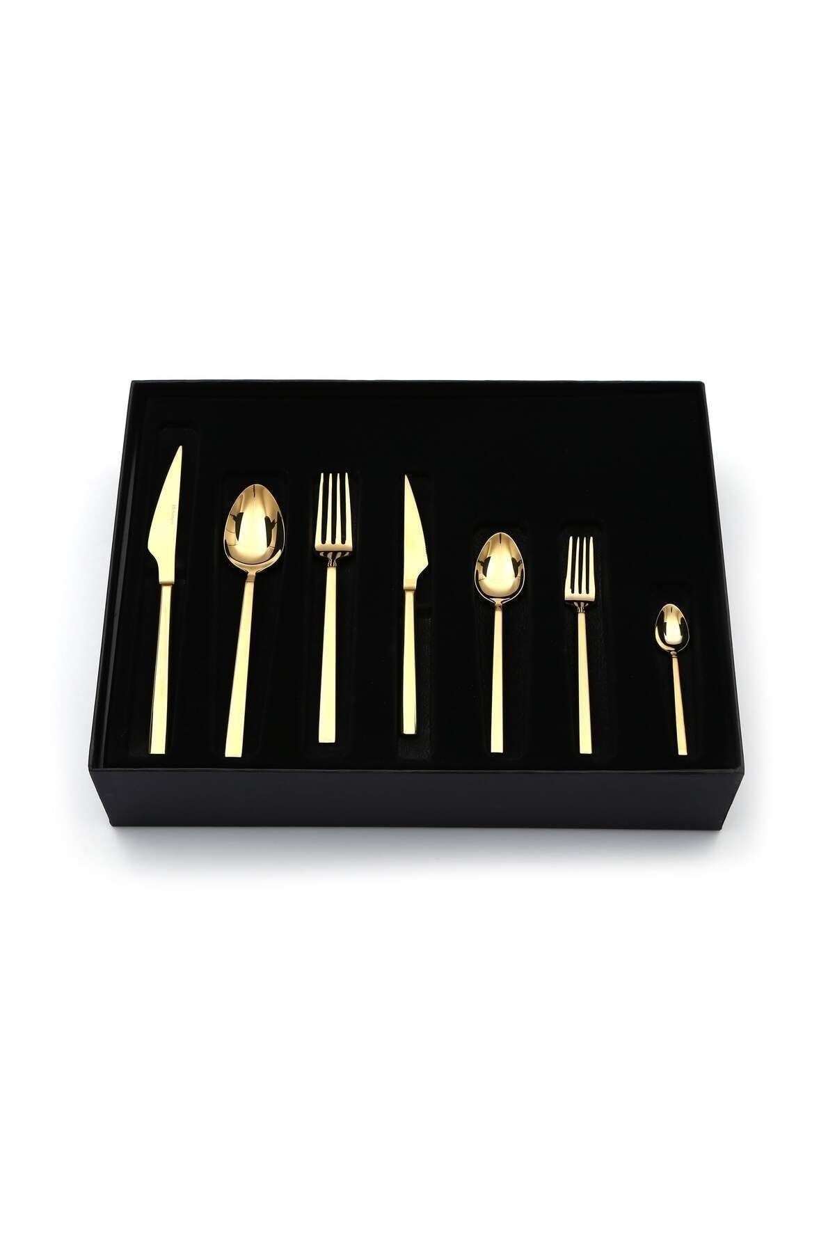 KB SOLINGEN 84 Piece Löwe Gold Cutlery Set 2