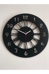 MOD Black Decorative Wooden Wall Clock 40cm 1