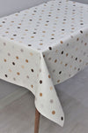 DDHOME Lined Wipeable PVC Oilcloth Tablecloth 514 Points - 1035-3a 1