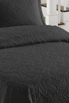 Örtüm Double Microfiber Quilted Bedspread Ivy Black 4