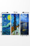 Decorative MDF Painting (3 Pieces) MDF0074 Multicolor 537MRV5174 2