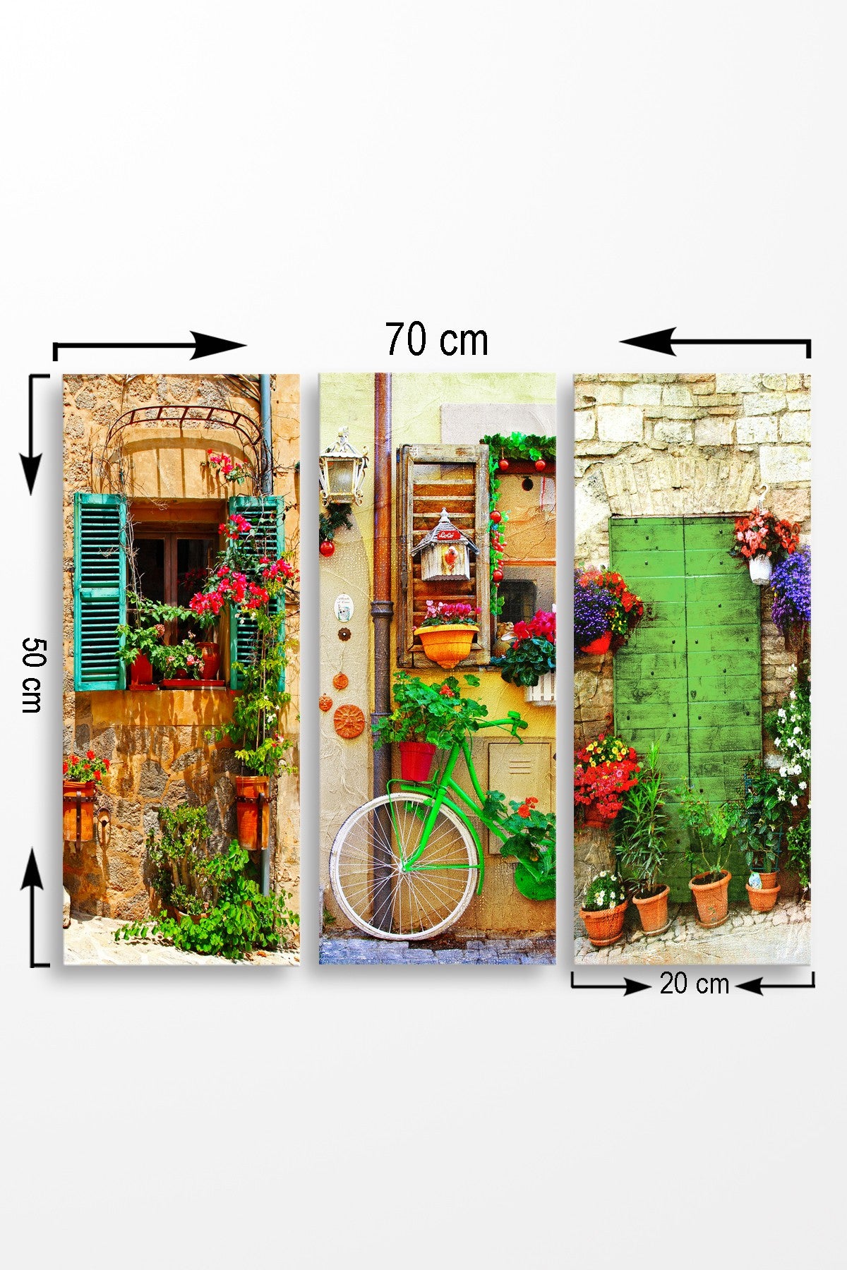 Decorative MDF Painting (3 Pieces) MDF0088 Multicolor 537MRV5188 2