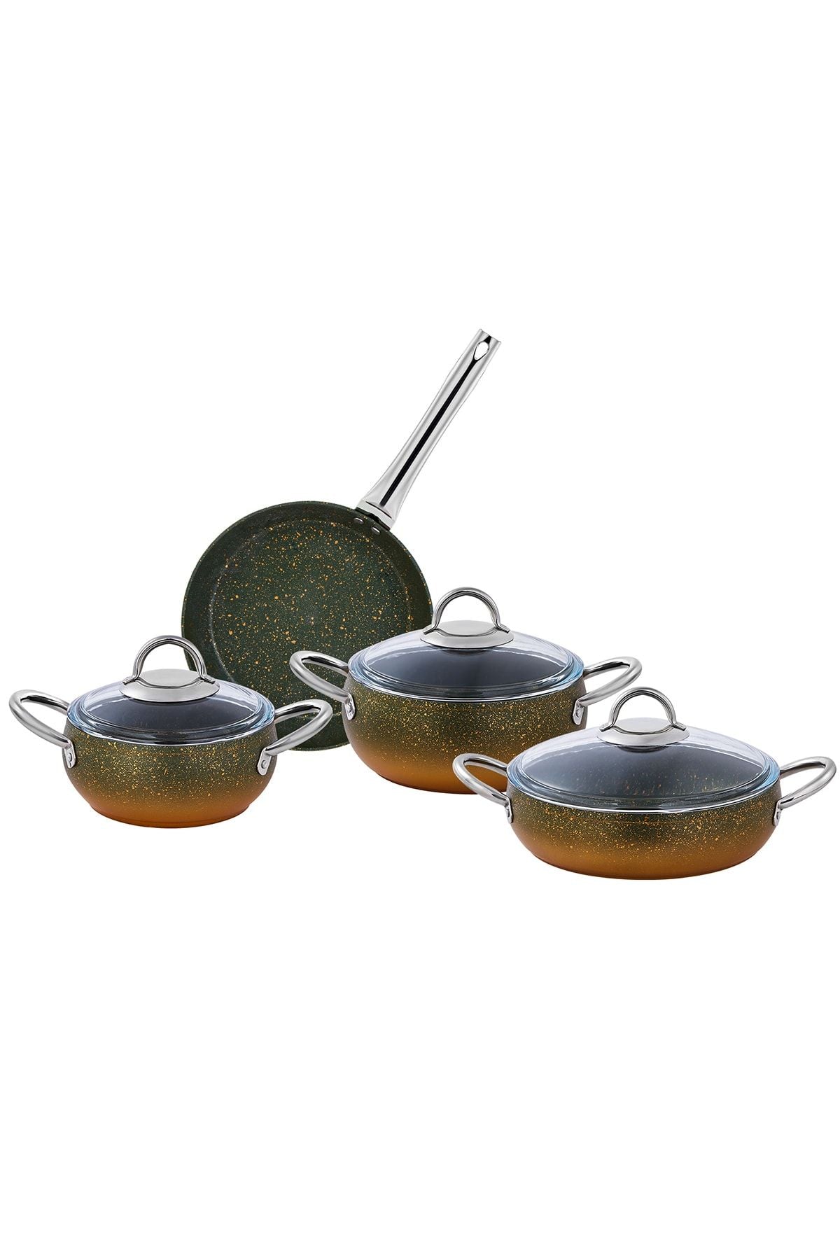 Emsan Milet Granite Surface 7-Piece Gold Gradient Casserole Set 2