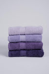 Tertio Rainbow 100% Cotton Extra Soft Purple Tones 4-Piece Hand/Face Towel Set (4*50X80) 2