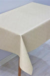 DDHOME Fiber Lined Wipeable PVC Tablecloth Beige - 141-a 2