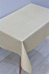 DDHOME Fiber Lined Wipeable PVC Tablecloth Beige - 141-a 3