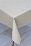 DDHOME Fiber Lined Wipeable PVC Tablecloth Beige - 141-a 5