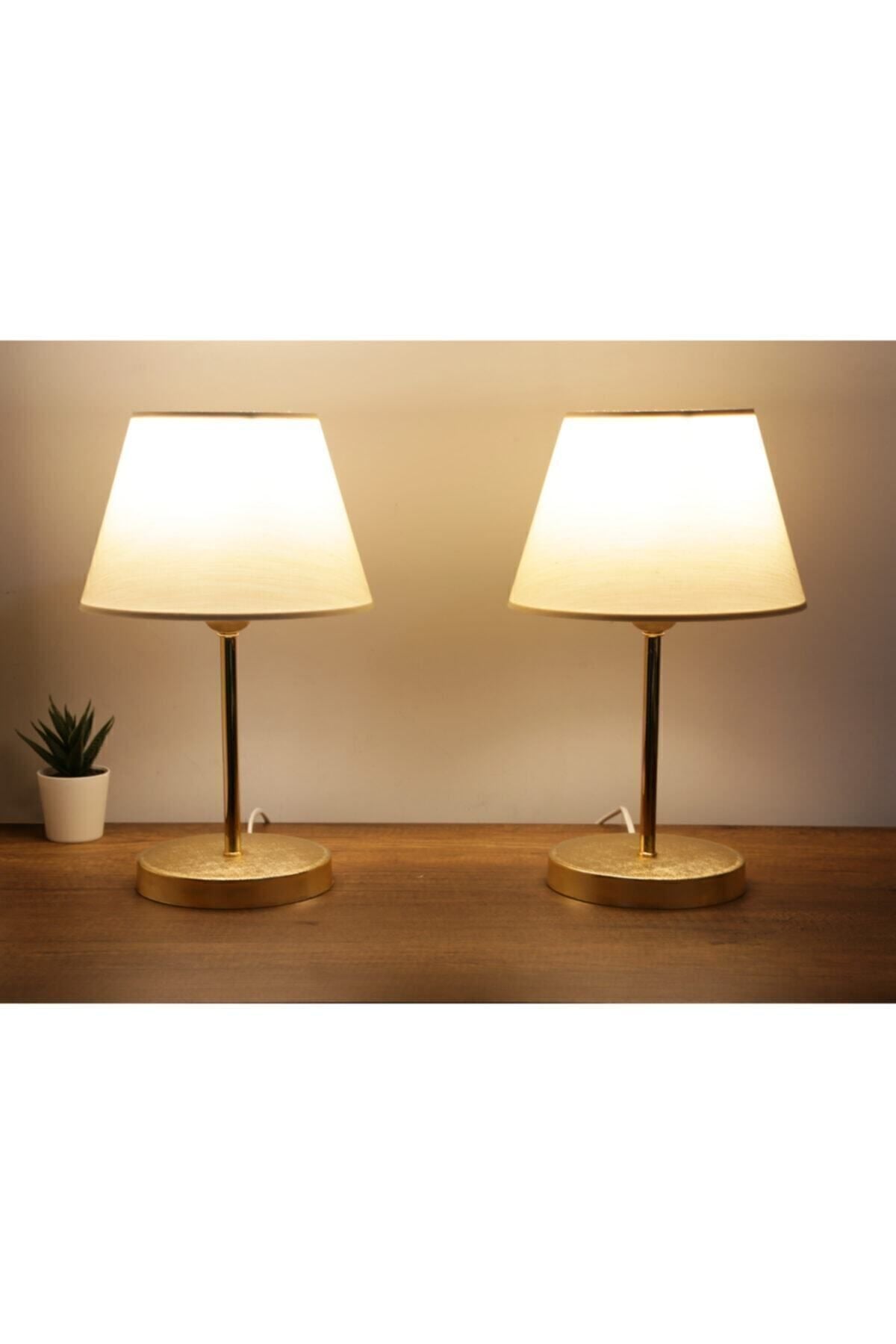 HOMING Lara Gold Bodied 2-Piece Lamp Set 1