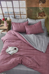 BONJARDINHOME 100% Cotton Double-Sided Double Duvet Cover Set 1