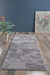 Polaris Halı Plush Non-Slip Base Runner Rug Anthracite 1