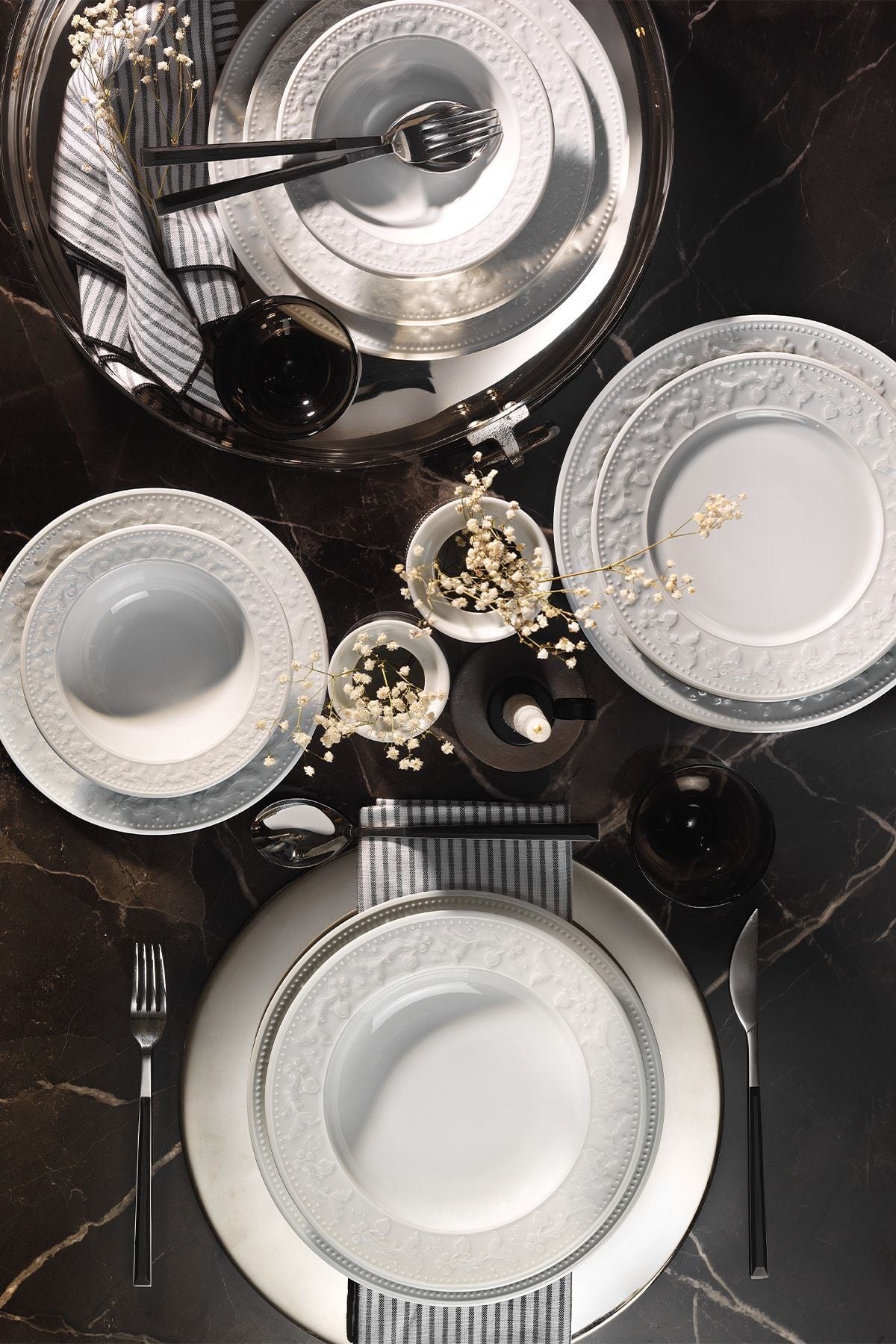 Kütahya Porselen Silvia Dinner Set for 6 People 24 Pieces 4