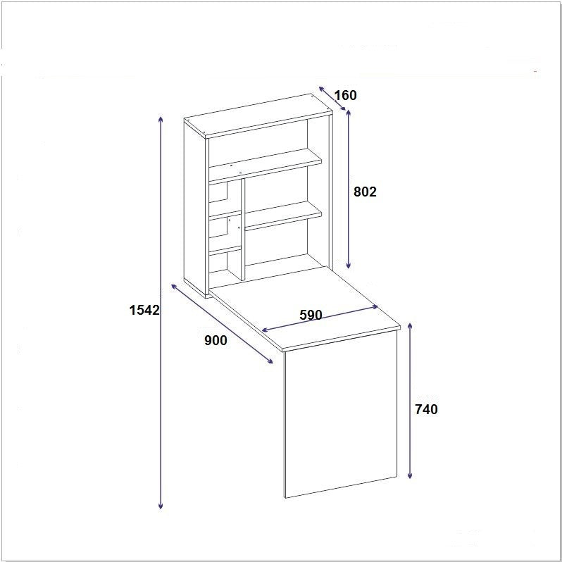 Study Desk Sedir - Oak Oak 550ARN1111 5