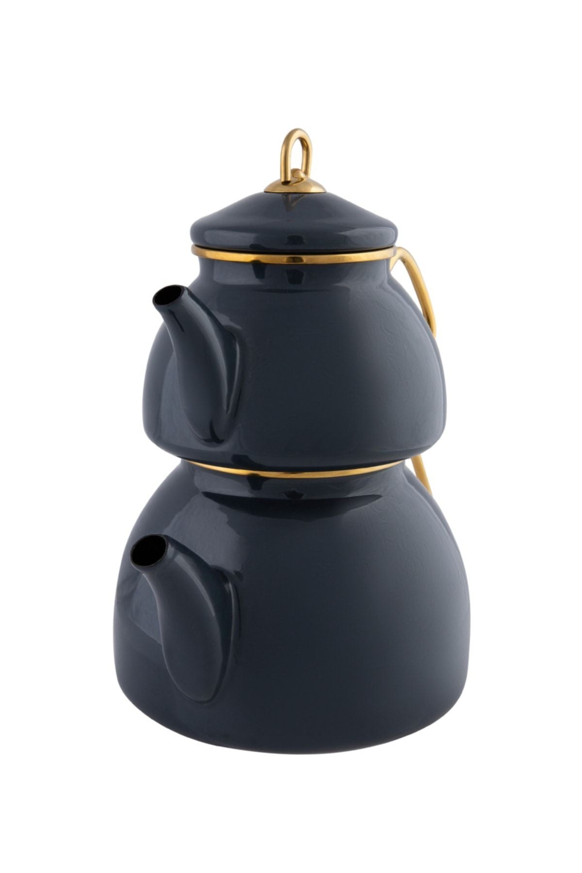 Karaca Retro Enamel Anthracite Teapot 3