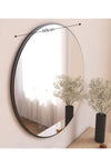 MONEayna Decorative Black Round Wall Mirror 3