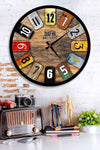 Dafhi Aksesuar Dafhi Decorative Wooden Wall Clock 45x45 3