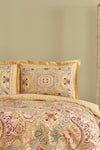 Karaca Home Manas Mustard 100% Cotton Double Duvet Cover Set 3