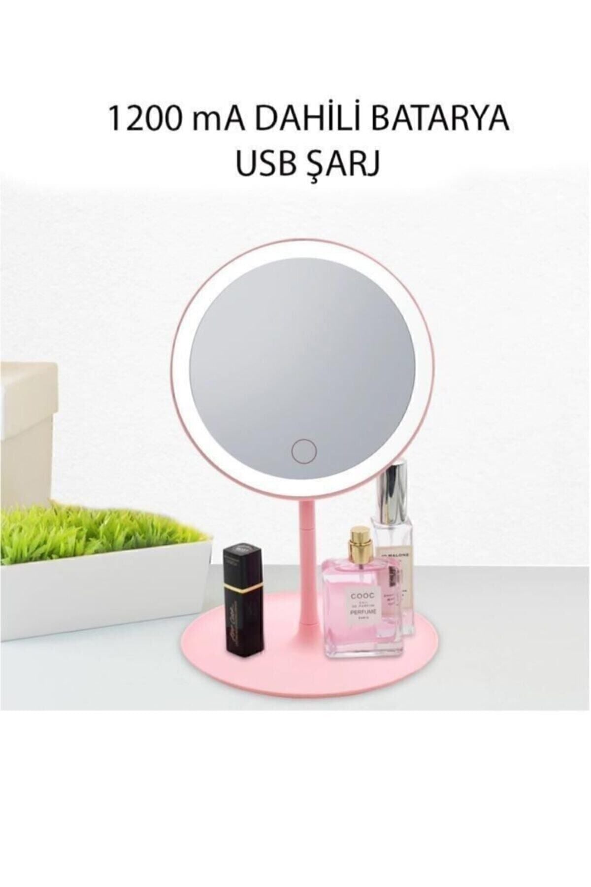 Molto Makeup Mirror Touch LED Light Round Tabletop White 2