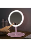 Molto Makeup Mirror Touch LED Light Round Tabletop White 3