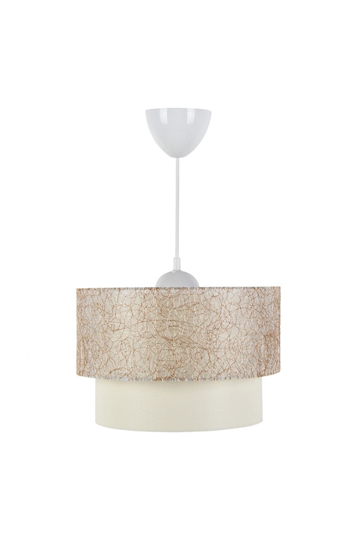 HOMİNG Pasta Single Pendant Lamp And Lara Gold Lampshade Set Gold Thread 3