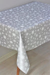 DDHOME Lined Wipeable PVC Tablecloth Snowflake - 1096-3 1