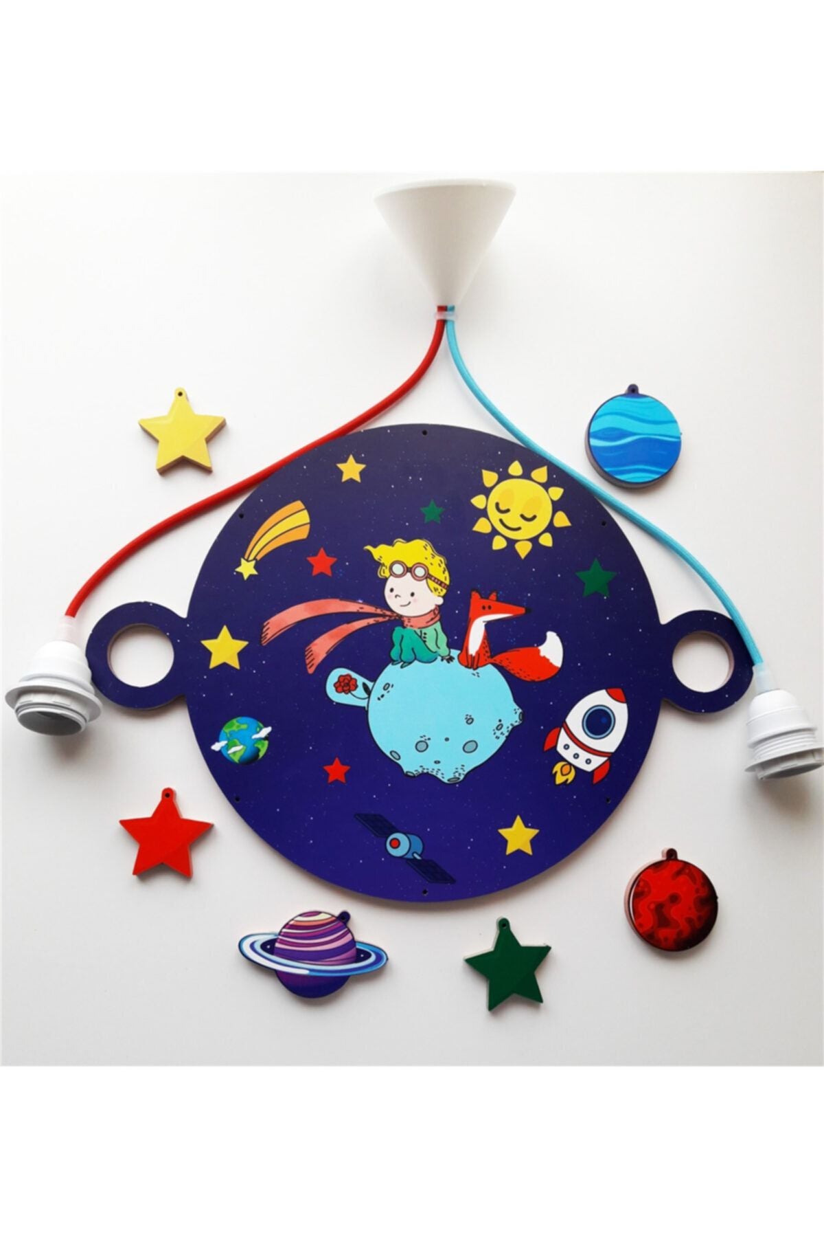 Arya Wooden Little Prince Children's Room Lighting 3