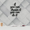 Decorative Wooden Wall Accessory If You Can Dream It You Can Do It Black 576SKL1108 1