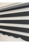 Brillant Black Pleated Zebra Roller Blind 2