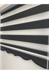 Brillant Black Pleated Zebra Roller Blind 6