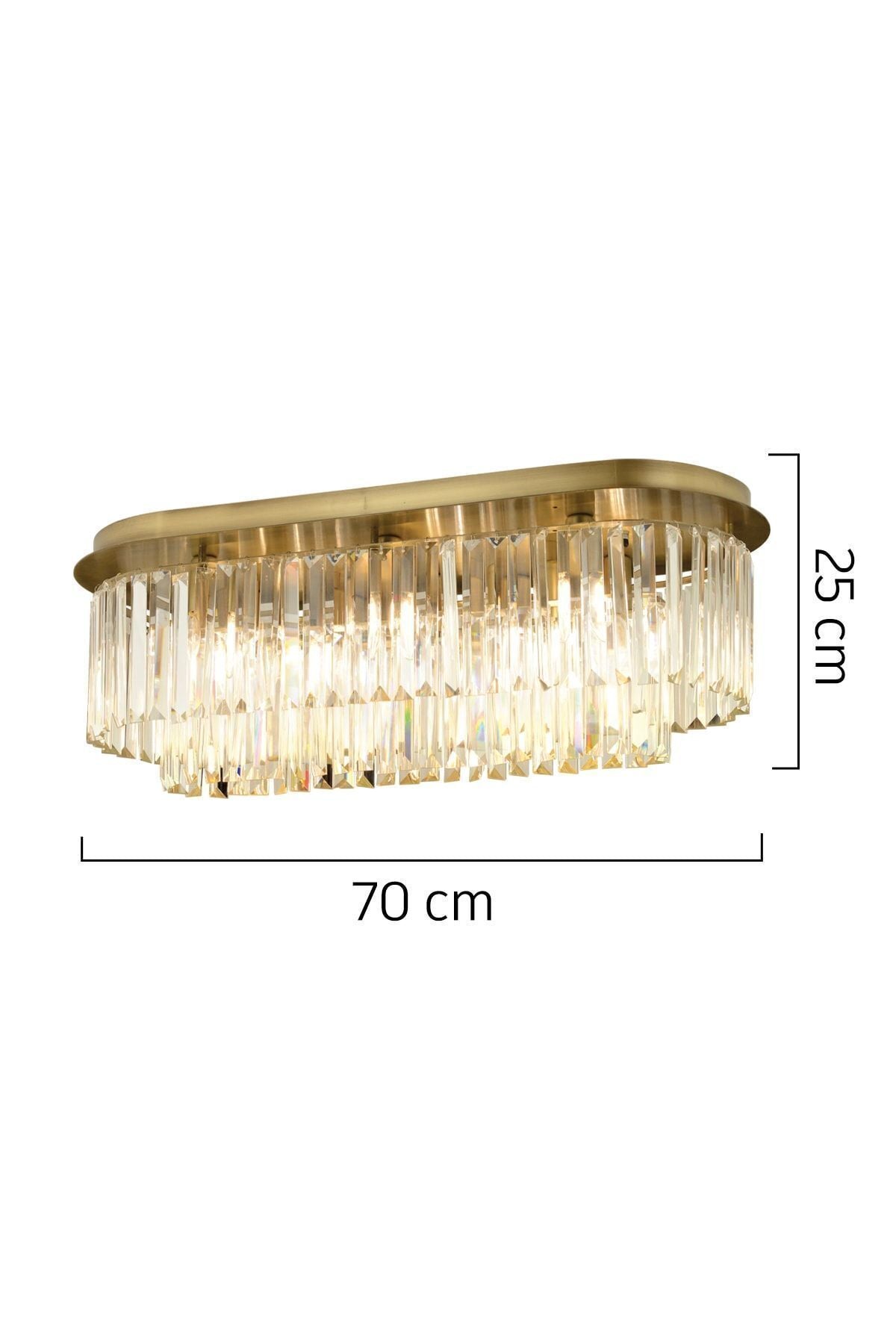 Apliqa Nilüfer Rectangular Antique Crystal Modern Design Dining Table Top Crystal Living Room Chandelier 2