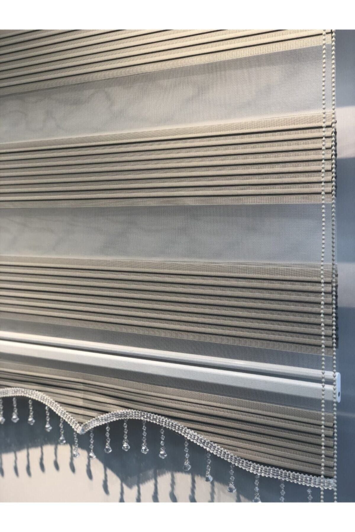 Brillant Grey Pleated Zebra Roller Blind 2