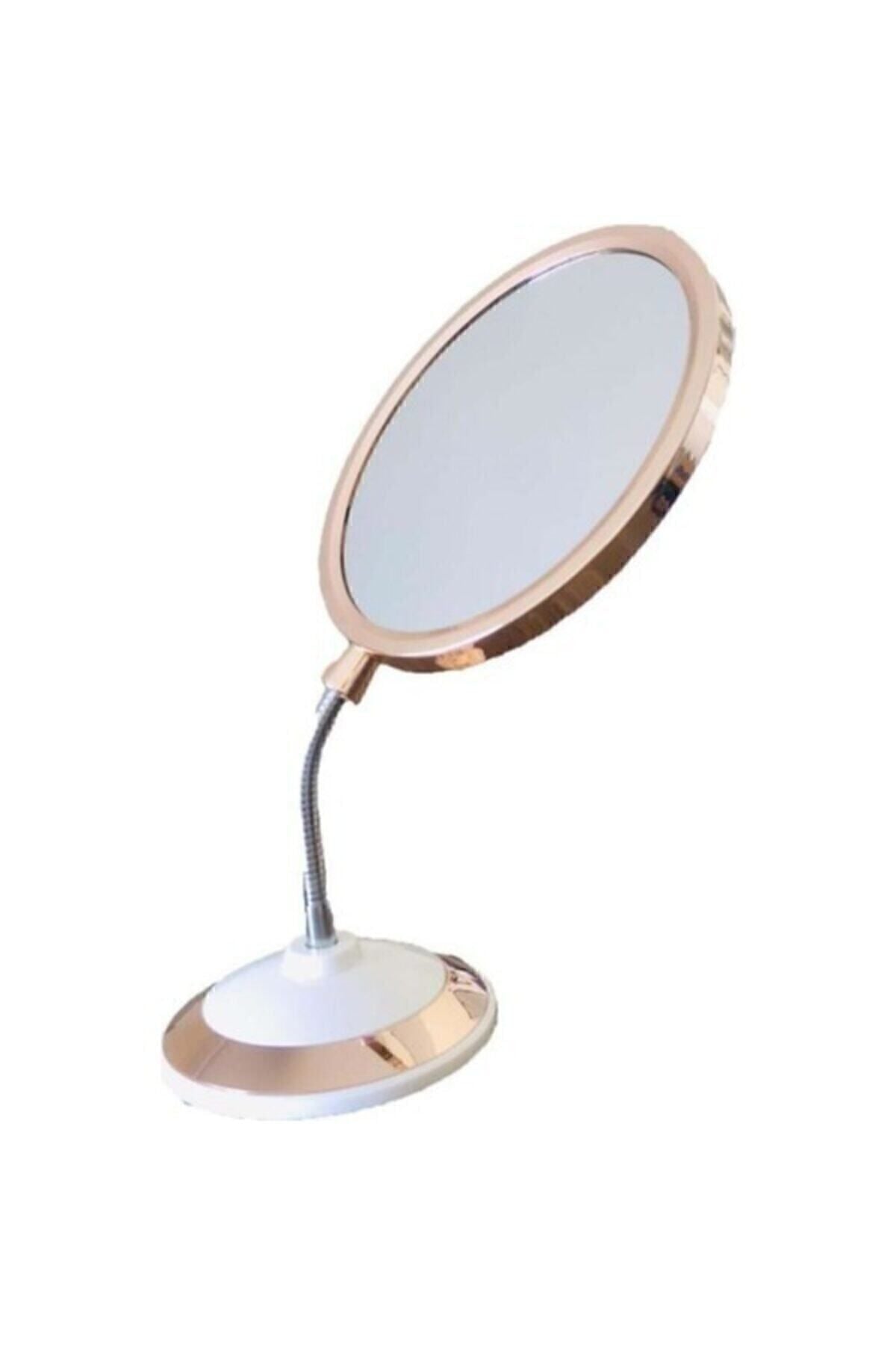 YAKUT Dual-Sided Magnifying Round Makeup Mirror Rose Gold 1