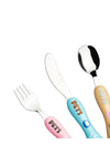 Karaca Pets 3 Piece Kids Fork Spoon Knife Set 2