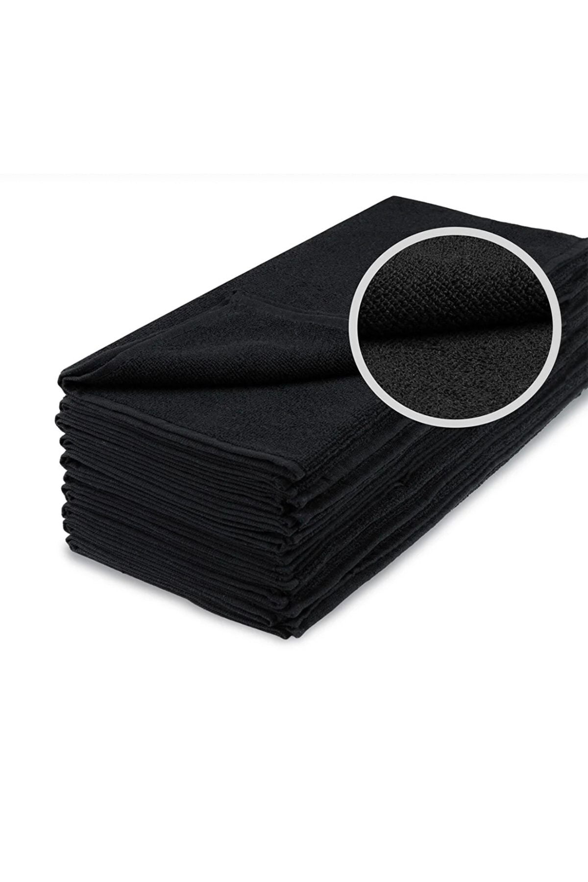 Xamantha 3-Piece Microfiber 50 X 90 Black Sports Towel Hand Towel Barber Hairdresser Dye Resistant Towel 8