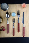 Paçi Red Glitter 24-Piece Cutlery Set 1