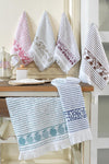 Riva Kitchen 30x50 cm 6-Piece Hand Towel Set 100% Cotton 1