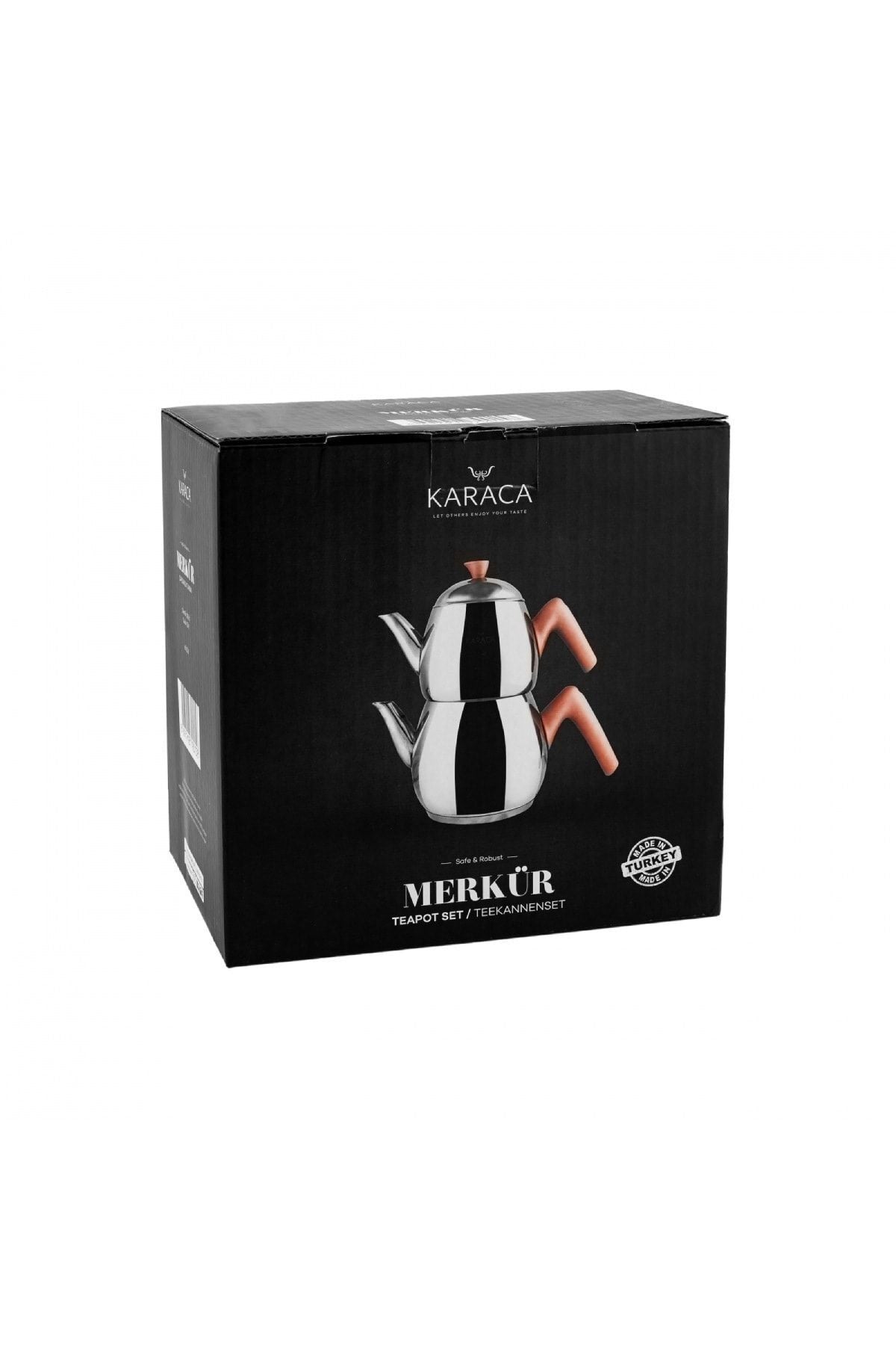 Karaca Merkür Midi Medium Rose Teapot Set 8