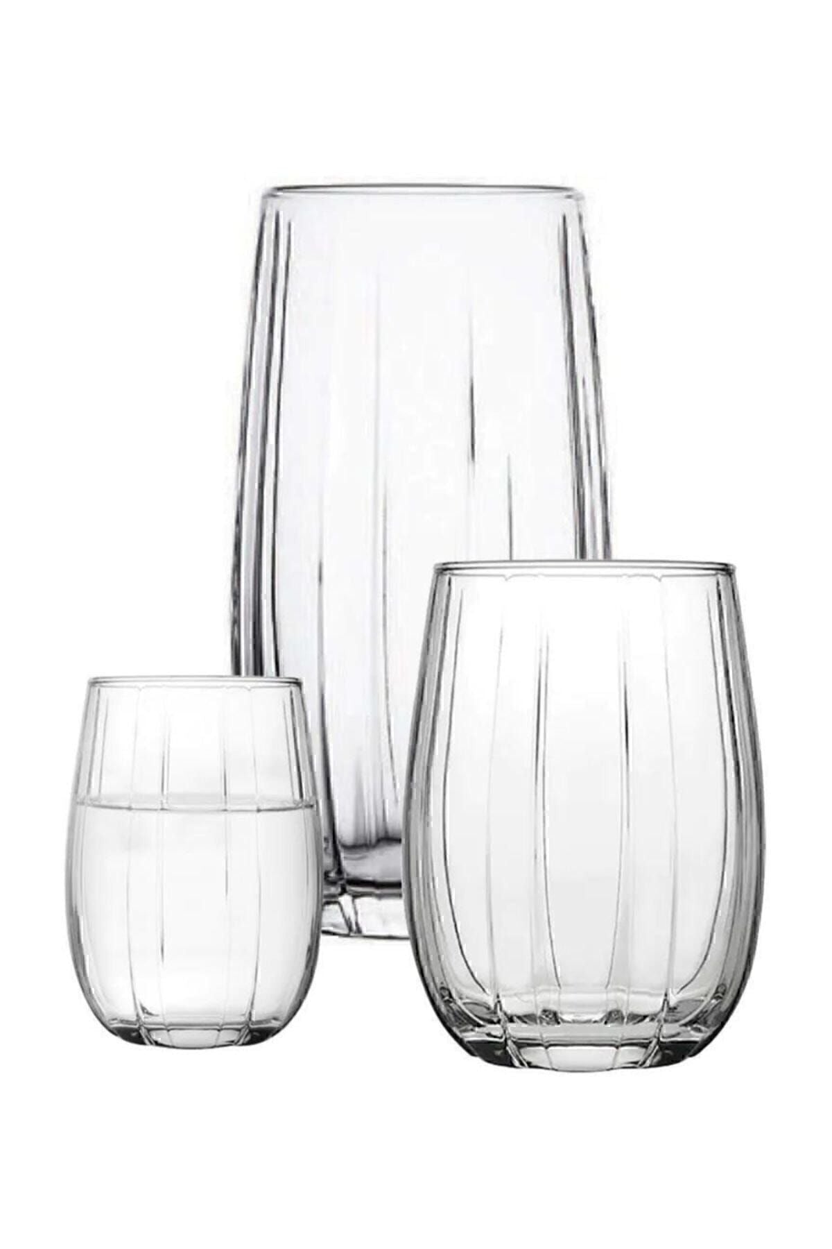 Paşabahçe Linka 18-Piece Water, Beverage, Coffee Side Glass Set 1