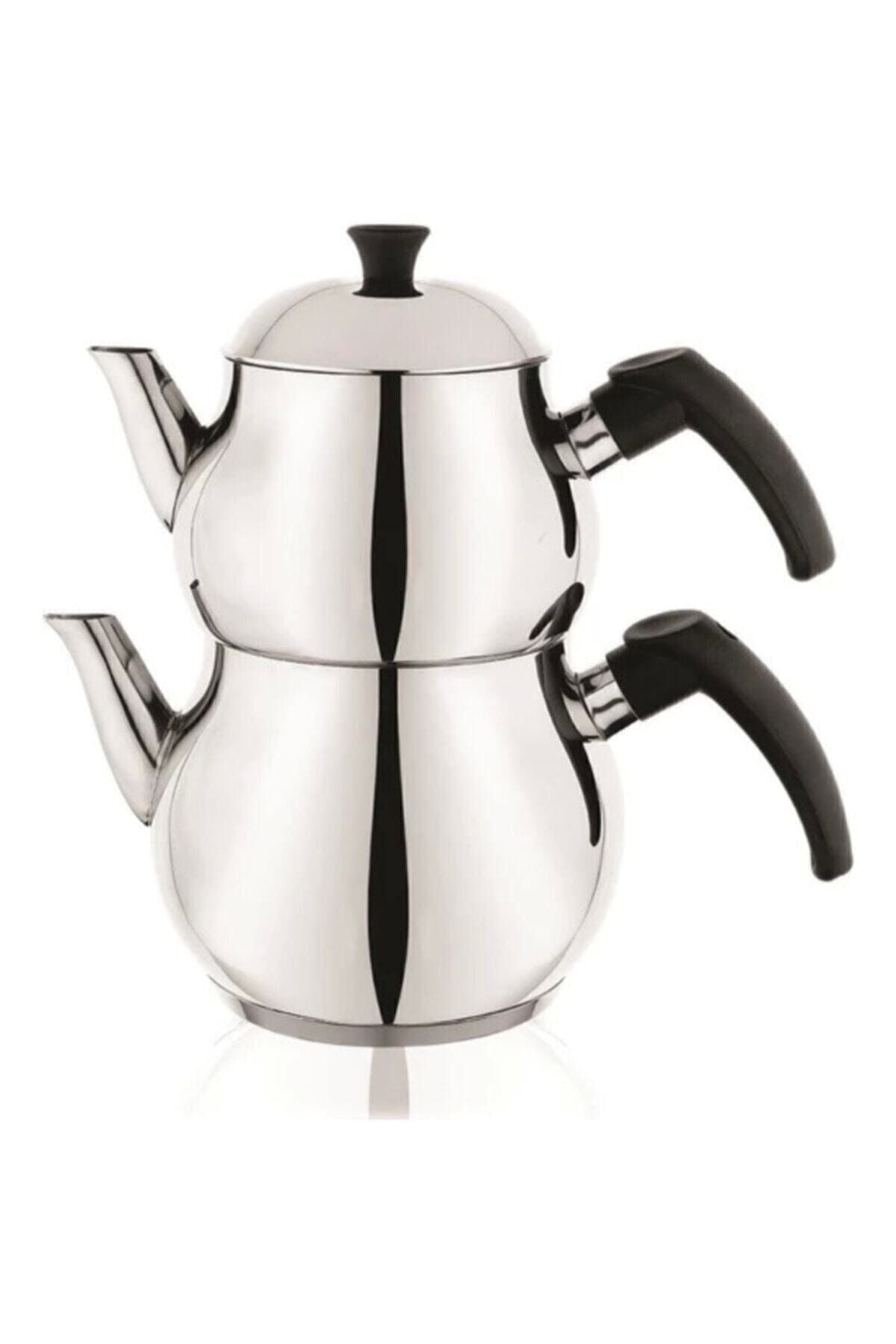 Schafer Base Steel Teapot Set 4 Pieces - Inox 2