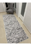 Alya Home Non-Slip Washable Cut Carpet Runner Momento Gray 3