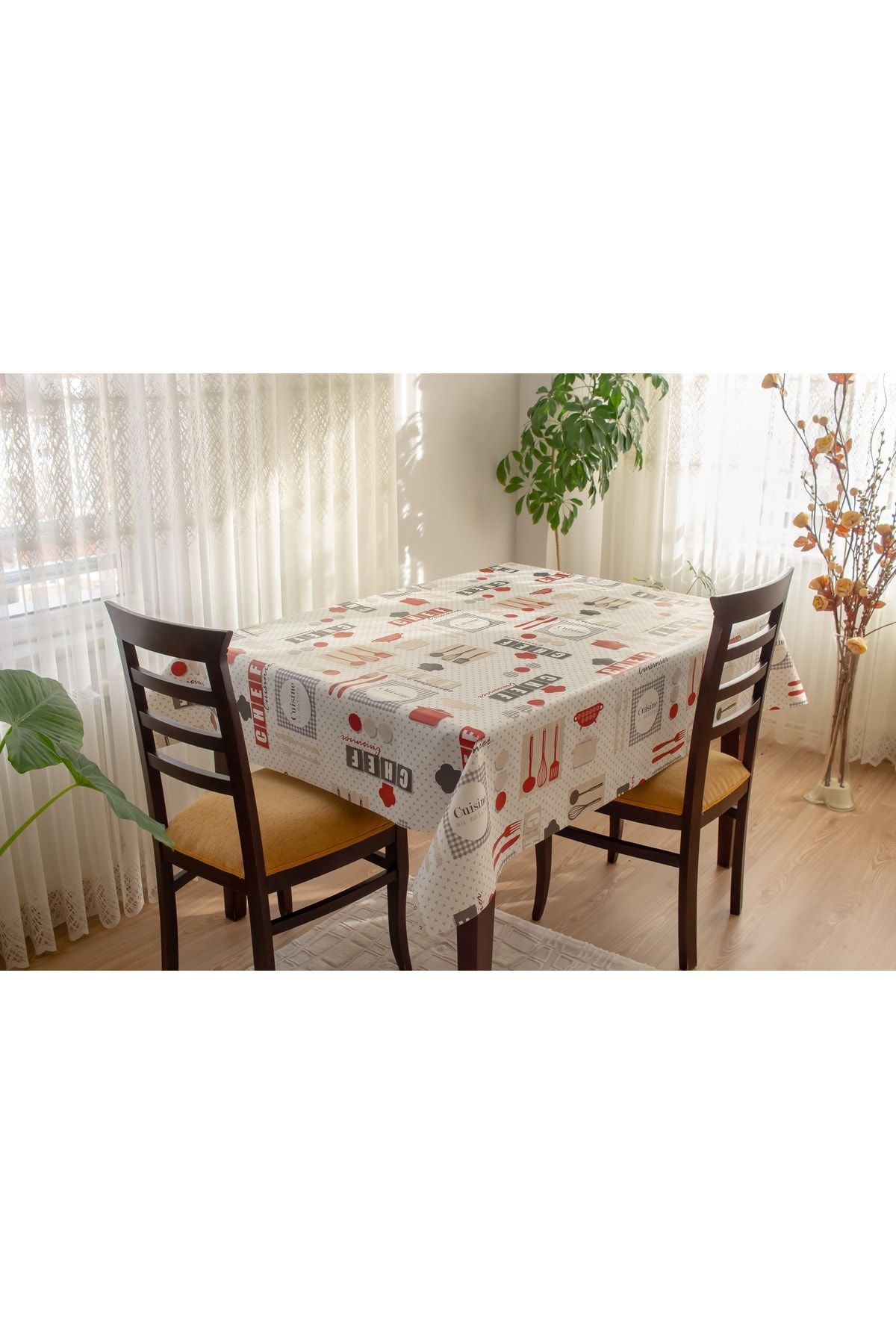 Barış Home Collection Lined Wipeable Hygienic PVC Tablecloth 304-1 2