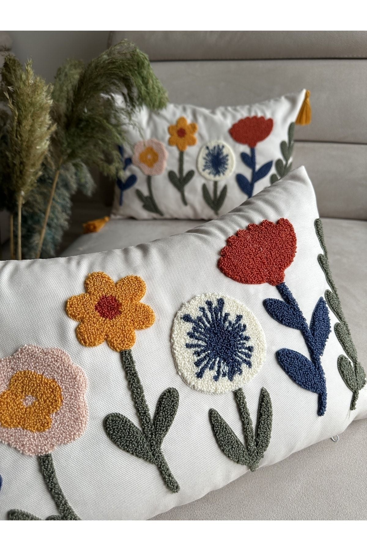 Reset Bugi Home Collection Punch Embroidered Cushion Cover 6