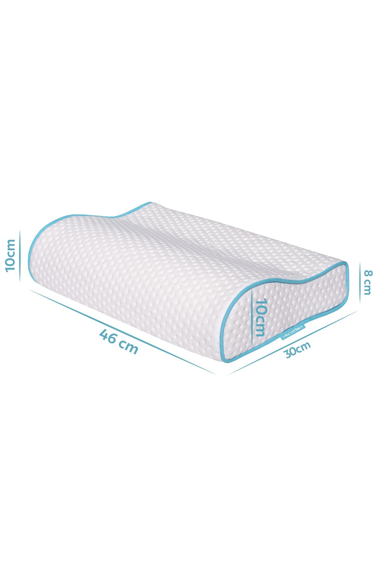 Viscofoam Neck Support Orthopedic Pillow Visco Pillow 47x30x10-8cm 2