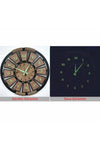 Enmalife Phosphorescent Wooden Analog Wall Clock Syhfosfor1 3