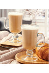 Paşabahçe Irish Coffee 6 Piece Handle Latte Cappuccino, Filter Coffee, Mocha, Nescafe, Americano, Espresso Glass 5