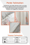 Lolla Rainbow Patterned White Curtain 166 2